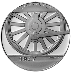1997, 20 Fr. Gedenkmünze &quot;150 Jahre Schweizer Bahnen&quot;