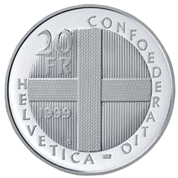 1999, 20 Fr. Gedenkmünze "500 Jahre Schlacht bei Dornach"