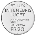 2000, 20 Fr. Gedenkmünze &quot;Lumen Christi&quot;