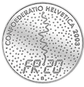 2003, 20 Fr. Gedenkmünze "Alpine Ski WM St.Moritz"