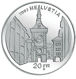 2003, 20 Fr. Gedenkmünze "Berner Altstadt"