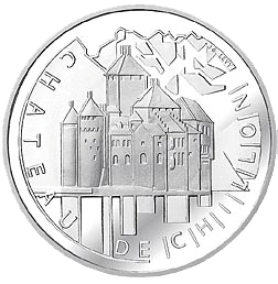 2004, 20 Fr. Gedenkmünze "Schloss Chillon"