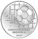 2004, 20 Fr. Gedenkmünze "100 Jahre FIFA"