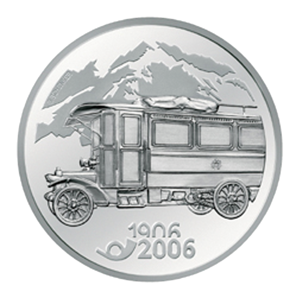 2006, 20 Fr. Gedenkmünze &quot;100 Jahre Postauto&quot;