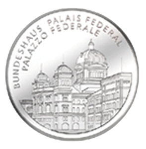 2006, 20 Fr. Gedenkmünze &quot;Bundeshaus&quot;