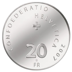 2007, 20 Fr. Gedenkmünze &quot;100 Jahre Nationalbank&quot;