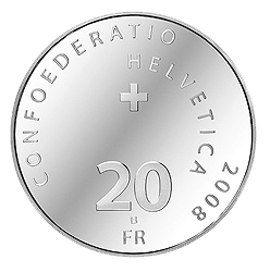 2008, 20 Fr. Gedenkmünze &quot;Vitznau-Rigi-Bahn&quot;