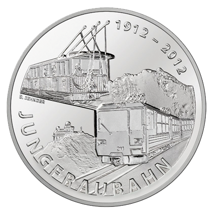 2012, 20 Fr. Gedenkmünze &quot;100 Jahre Jungfraubahn&quot;