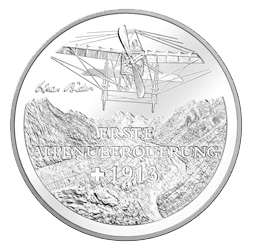 2013, 20 Fr. Gedenkmünze &quot;Erste Alpenüberquerung im Flugzeug&quot;