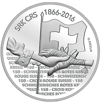 2016, 20 Fr. Gedenkmünze &quot;150 Jahre Schweizerisches Rotes Kreuz&quot;