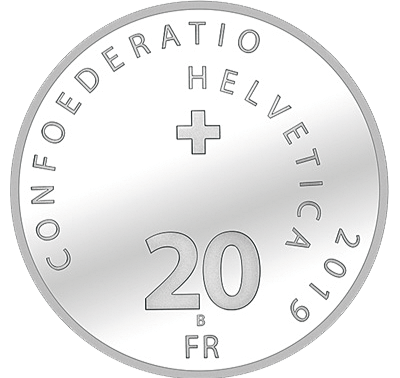 2019, 20 Fr. Gedenkmünze "100 Jahre Circus Knie"