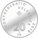 2019, 20 Fr. Gedenkmünze &quot;50 Jahre Mondlandung Apollo 11&quot;
