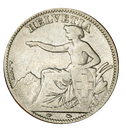1850, 2 Fr. Silber-Kursmünze Sitzende Helvetia
