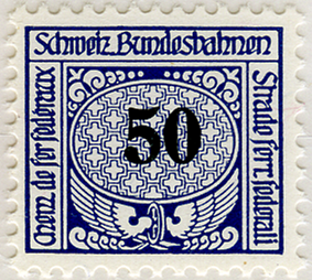 1913-1957, Eisenbahn-Marken