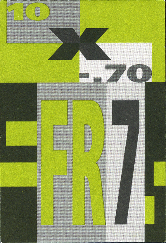 70 Rp.Kaninchen , "Stark verschobener Schnitt"