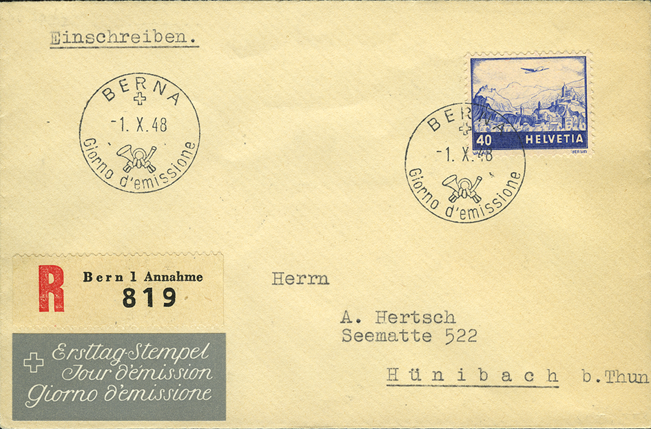 1948, Farbänderung der Landschaftsbilder