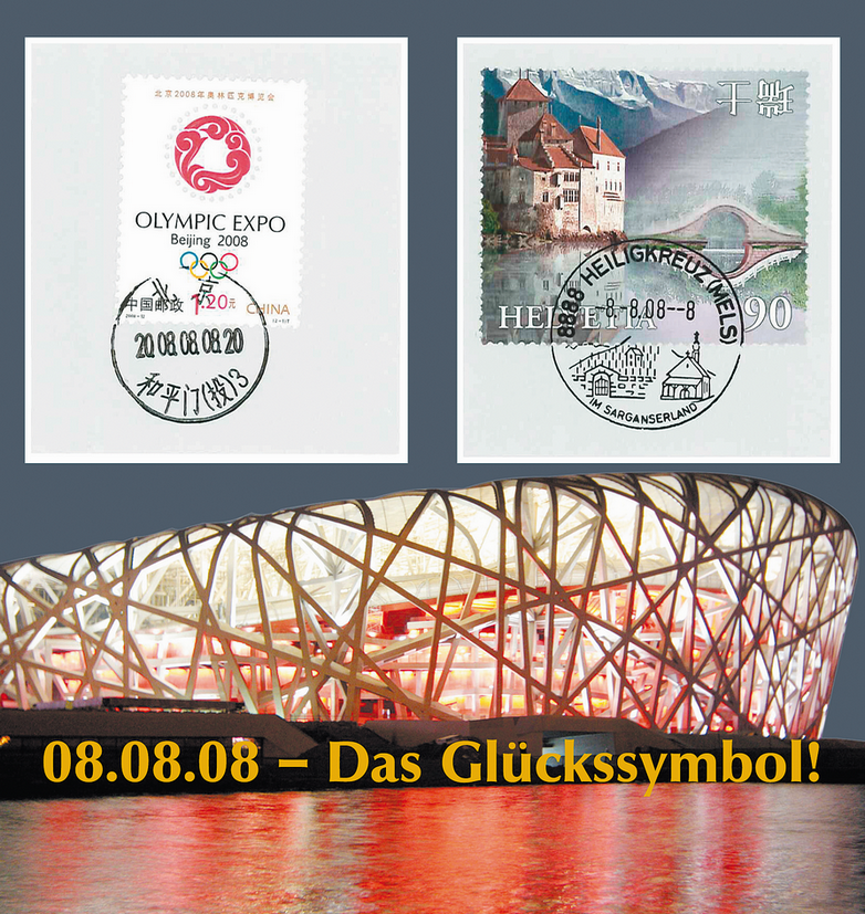08.08.08 Schnapszahl-Folder China - Schweiz
