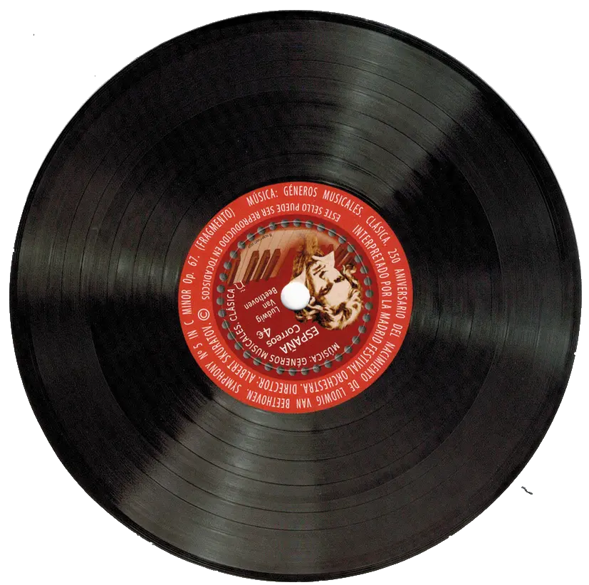 Spanien - Sonderblock Schallplatte -Beethoven - postfrisch - 09.11.2020