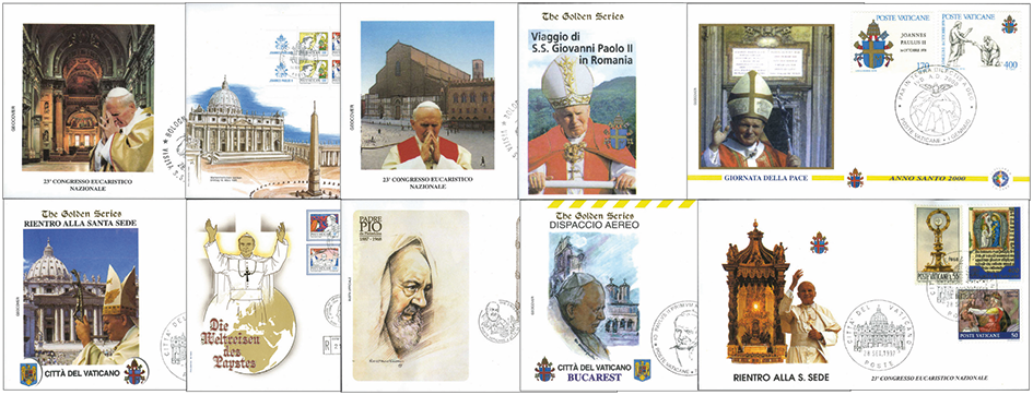 1979-2005 VATIKAN: Weltreisen des Papst Johannes Paul II - Sondereddition mit über 120 verschiedene Anlässe in über 25 Jahren. Ehemaliger ABO-Preis über 4300.-CHF