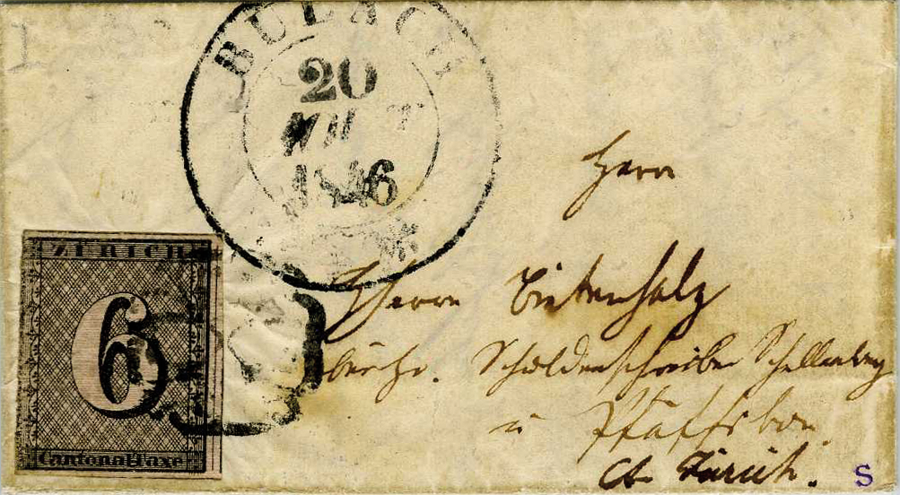 1846, Zürich 6, Type 1