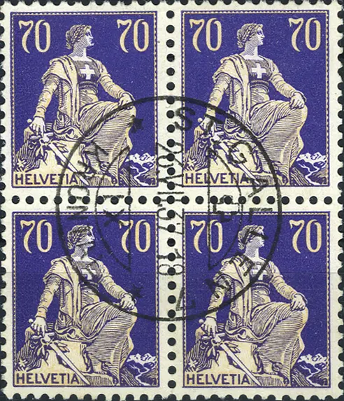 70 Rp. blauviolett-sämisch