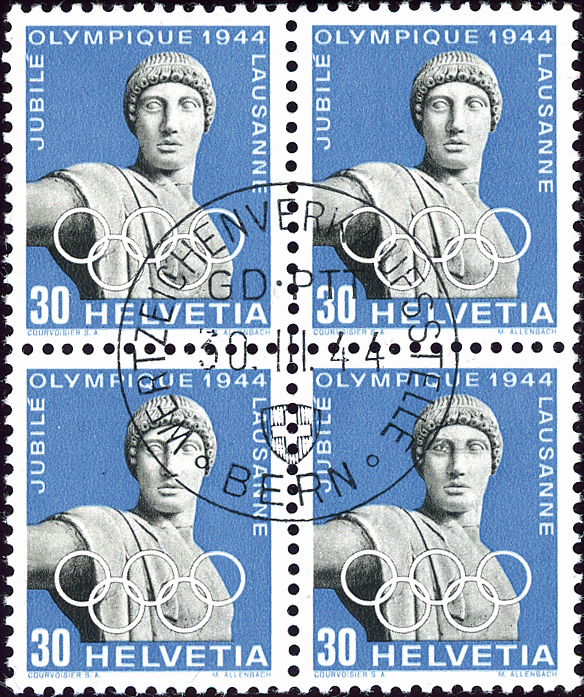 30 Rp. blau-grauschwarz, &quot;Apollo mit offenem Auge&quot;, ET