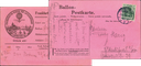 1909, Ballon &quot;Frankfurt&quot; Weitfahrt am 1. Oktober