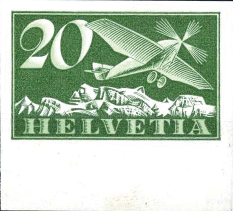 20 Rp. grün-blaugrün, "Ungezähnt"