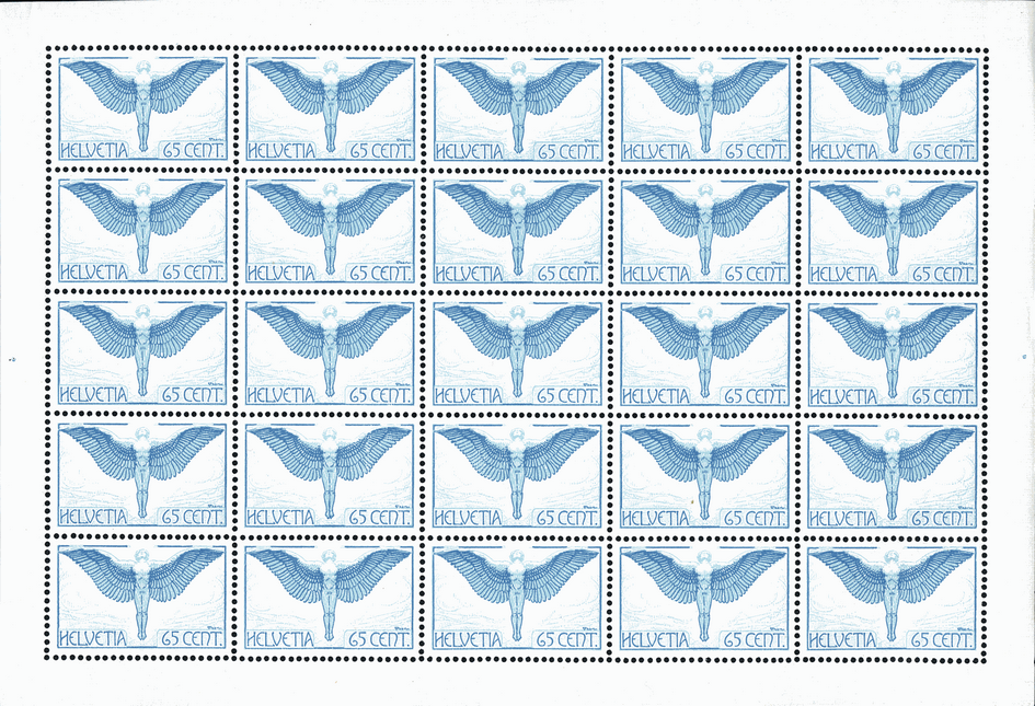 65 Rp. Ikarus, hellblau-grünblau