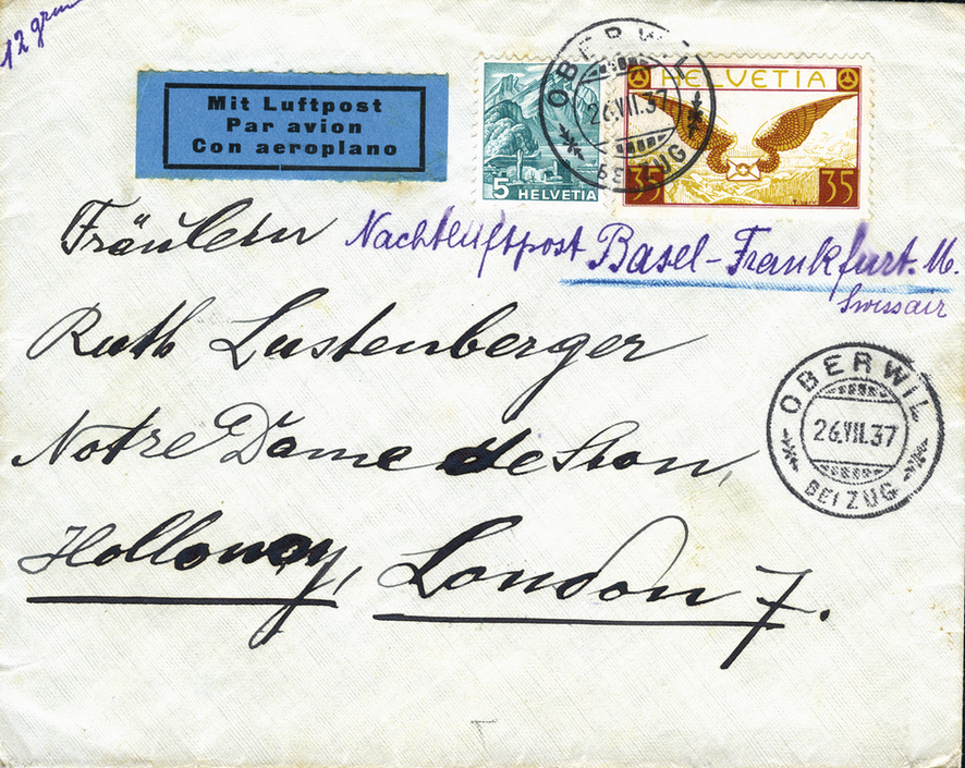 35 Rp. rotbraun-gelboliv