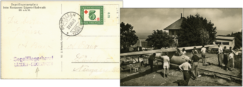 1945, Segelflugplatz Lägern-Hochwacht