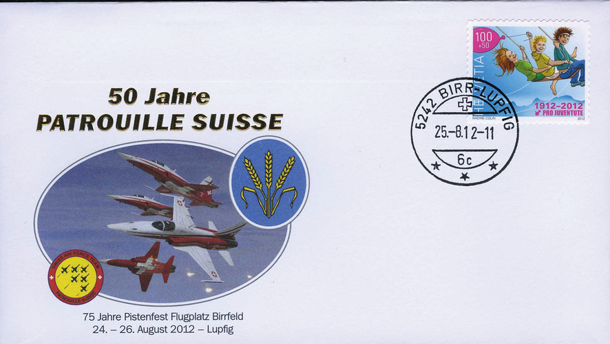 2012, Patrouille Suisse: 75 Jahre Pistenfest Birrfeld