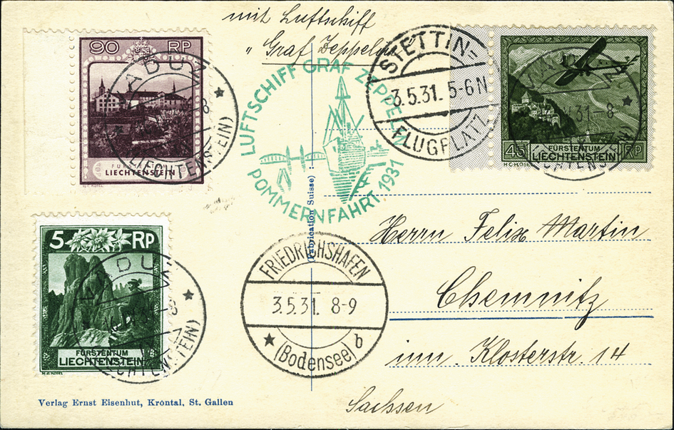 1931, Pommern-Fahrt, Landung Stettin