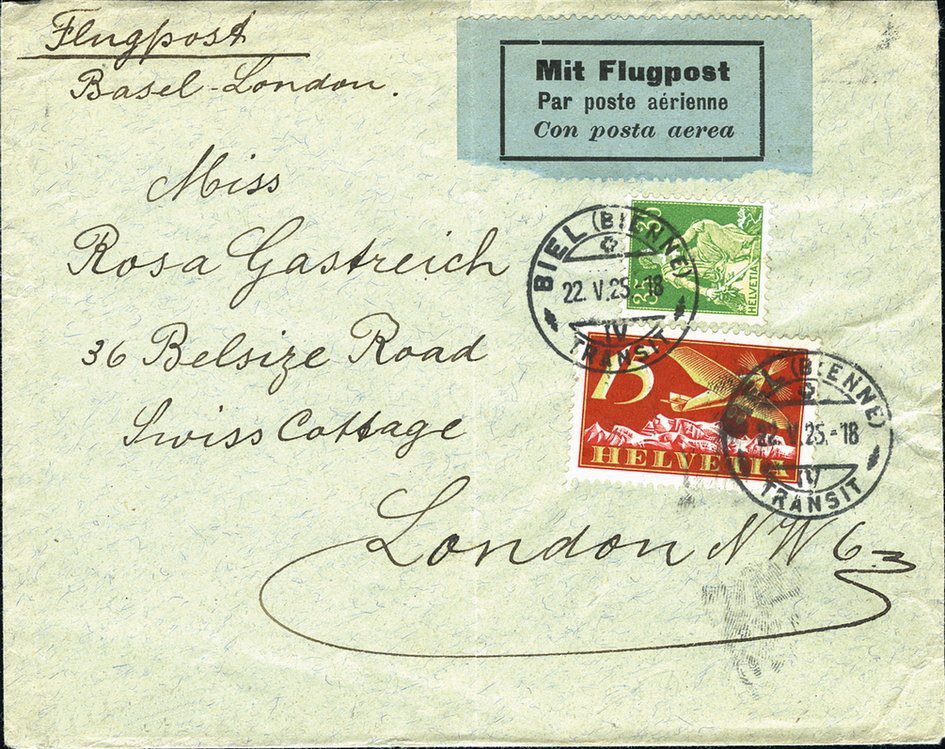 1925, Zürich - Basel - London