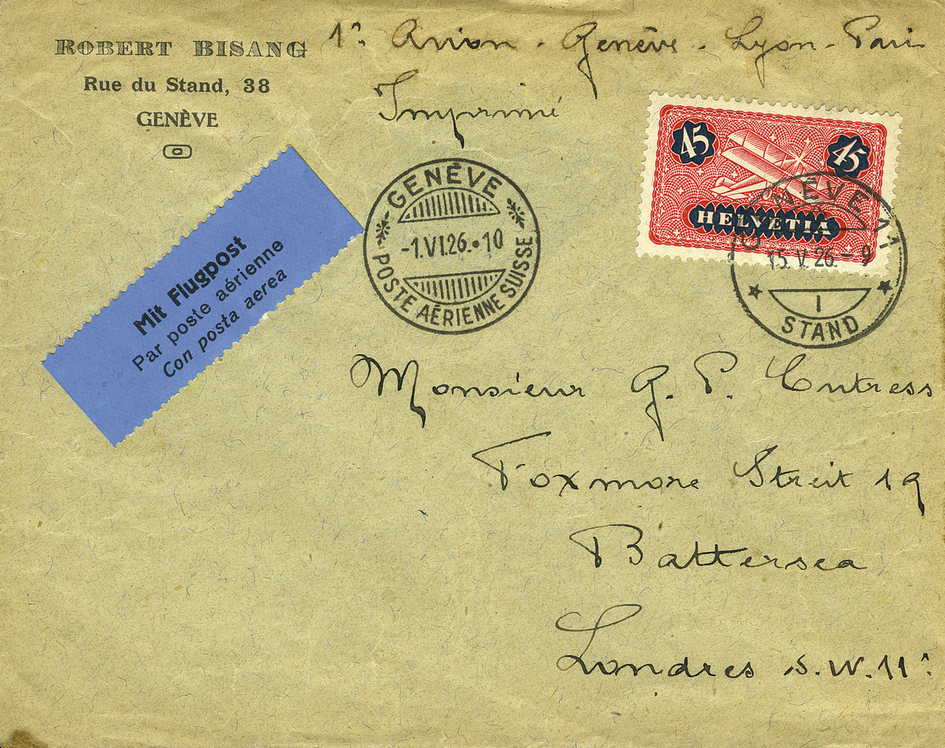 1926, Genf - London via Paris