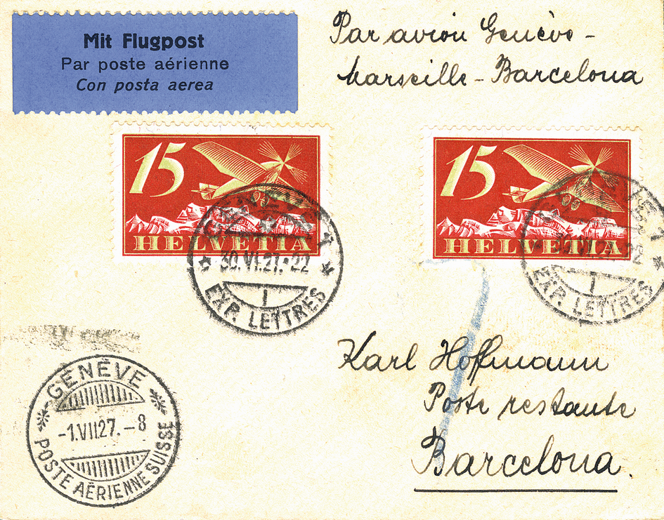 1927, Genf - Marseille - (Barcelona)
