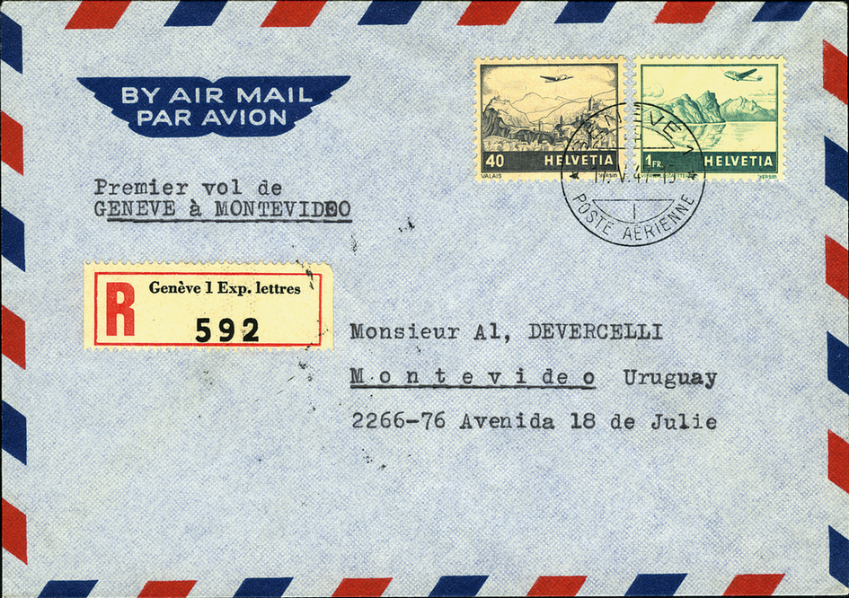 1947, Genf - Montevideo
