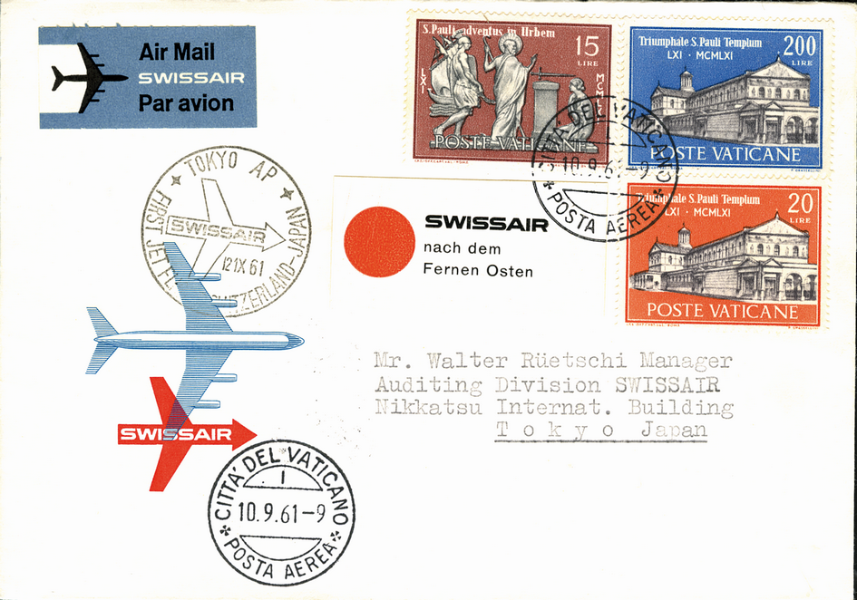 1961, Zürich - Tokio ab Vatikan