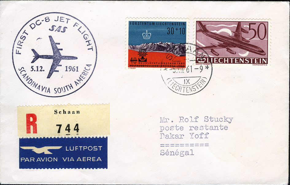 1961, Genf - Dakar ab Liechtenstein