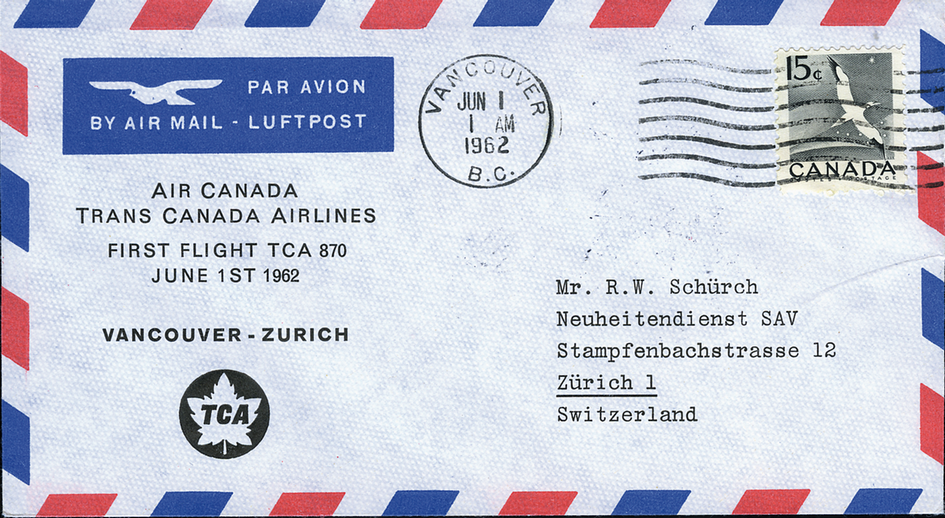 1962, Vancouver - Zürich