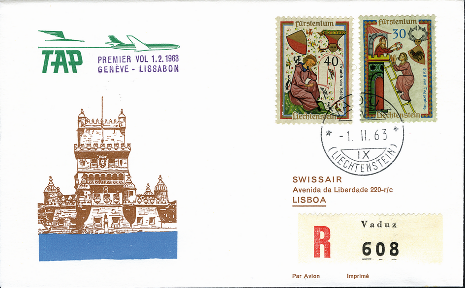 1963, Genf - Lissabon ab Liechtenstein