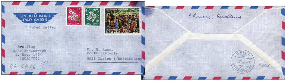 1964, Auckland - Zürich