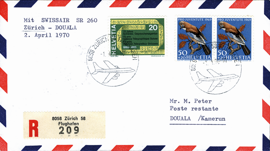 1970, Zürich - Douala