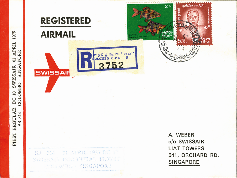 1975, Colombo - Singapore