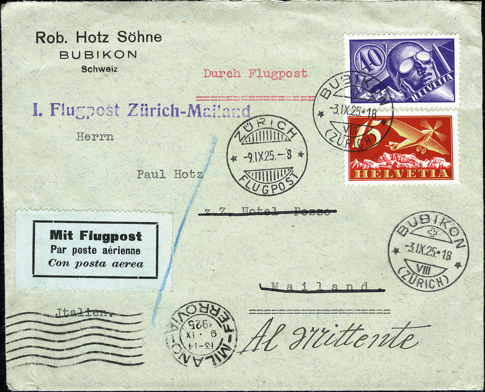 1925, Zürich - Mailand
