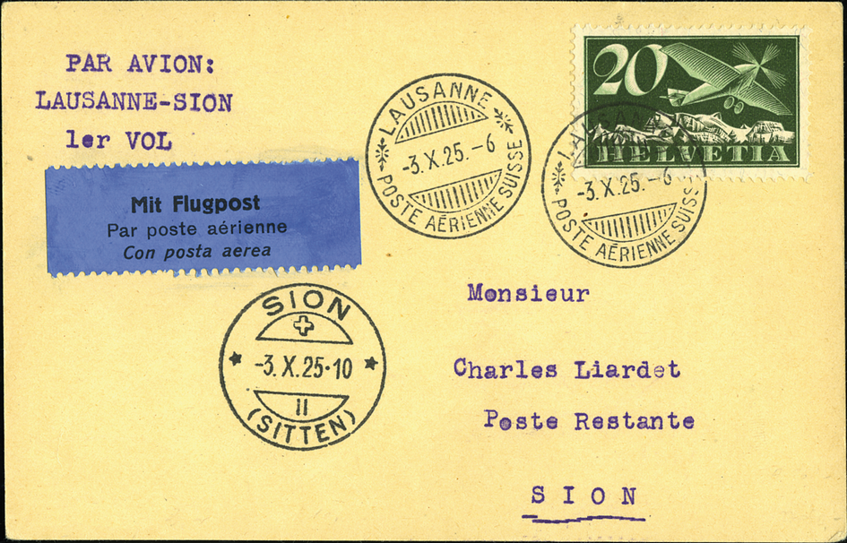 1925, Lausanne - Sion