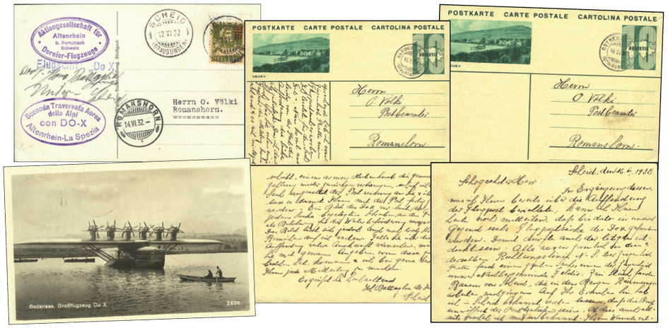 1932, DO-X-Überflug nach Italien (Abnahmeflug) Bodensee - Genua - La Spezia vom 13. Mai