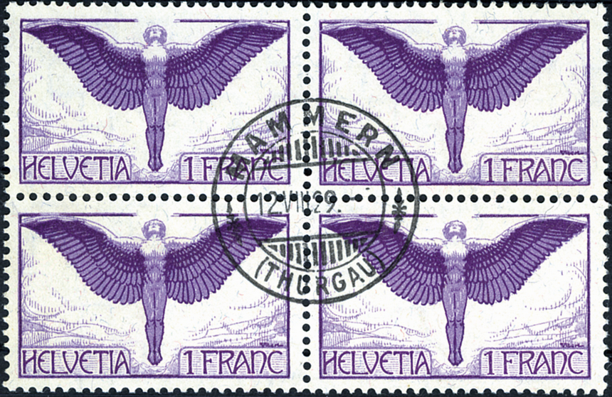 1 Fr. Ikarus, violett-hellviolett