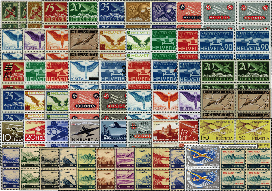 1919-1988, Flugpost-Komplett-Kollektion