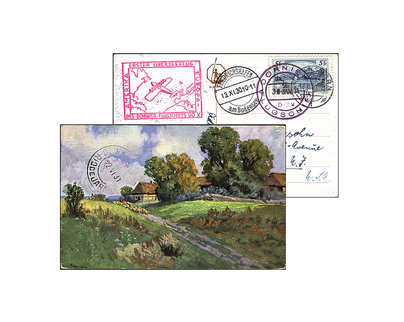 1931, DO-X-Flug Lissabon - Rio de Janeiro ab Postsammelstelle Friedrichshafen